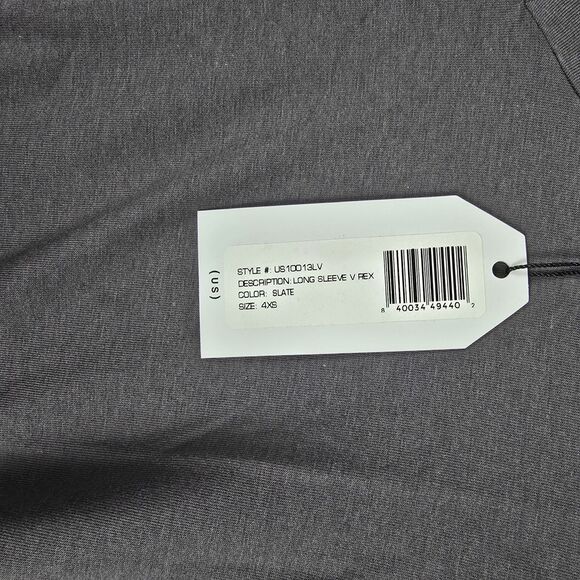 NEW UNIVERSAL STANDARD Long Sleeve V Rex TEE Top WOMENS 4XS Slate - Picture 10 of 11